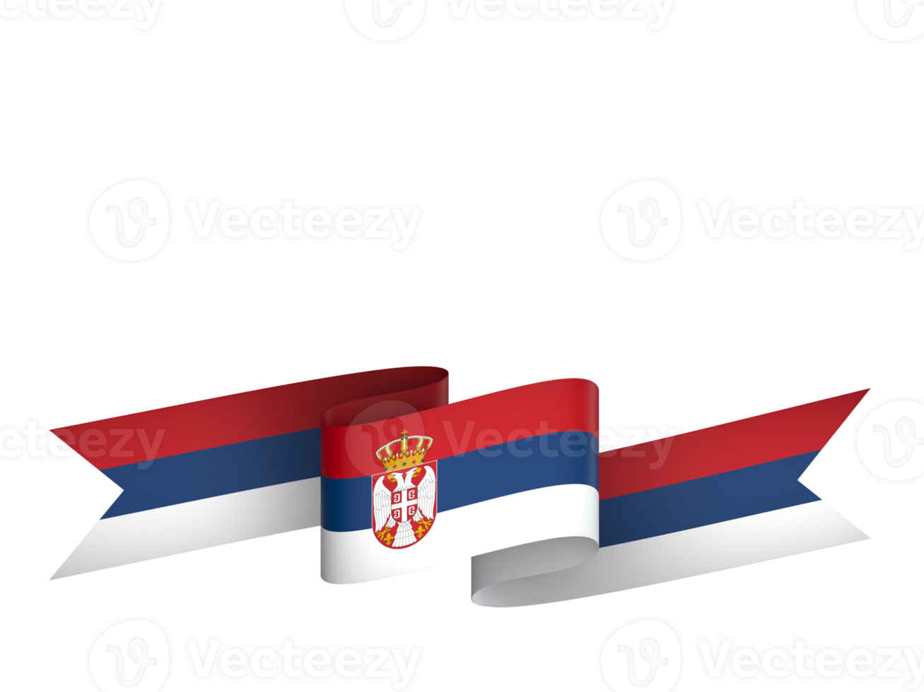 Serbia flag element design national independence day banner ribbon png