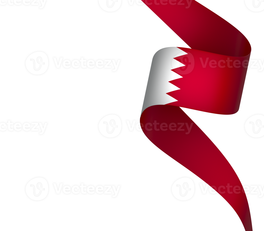 Bahrain flag element design national independence day banner ribbon png