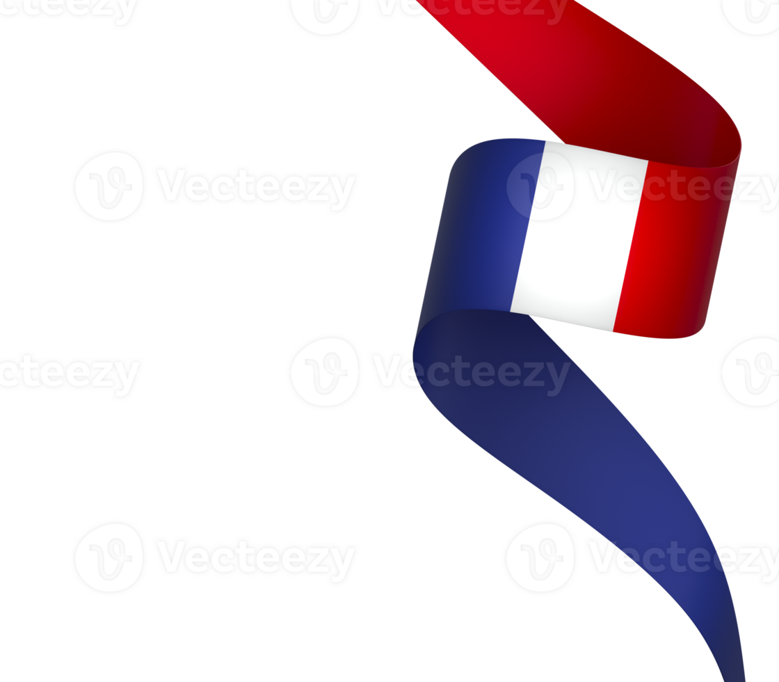 Francia bandiera elemento design nazionale indipendenza giorno bandiera nastro png