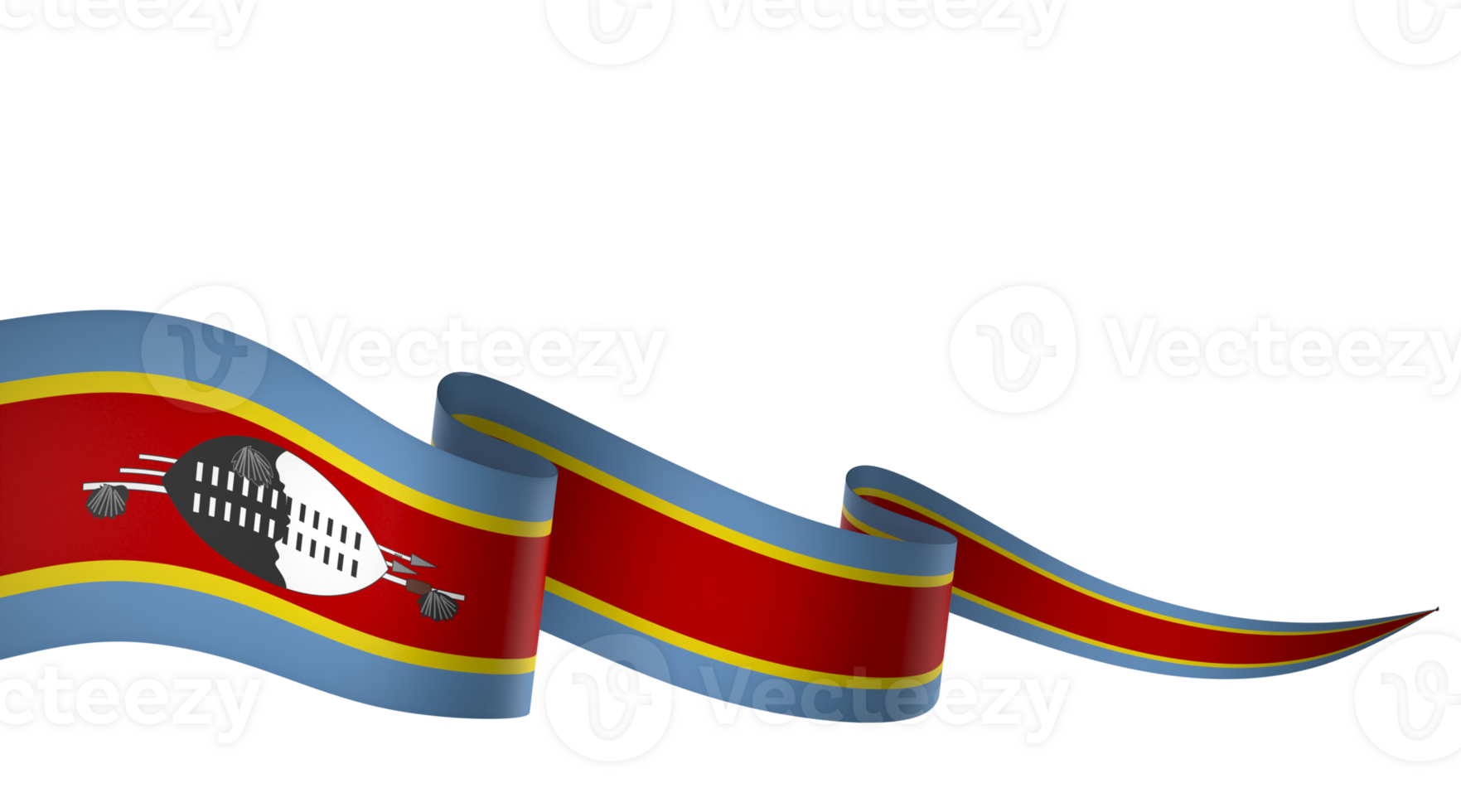 Eswatini flag element design national independence day banner ribbon png