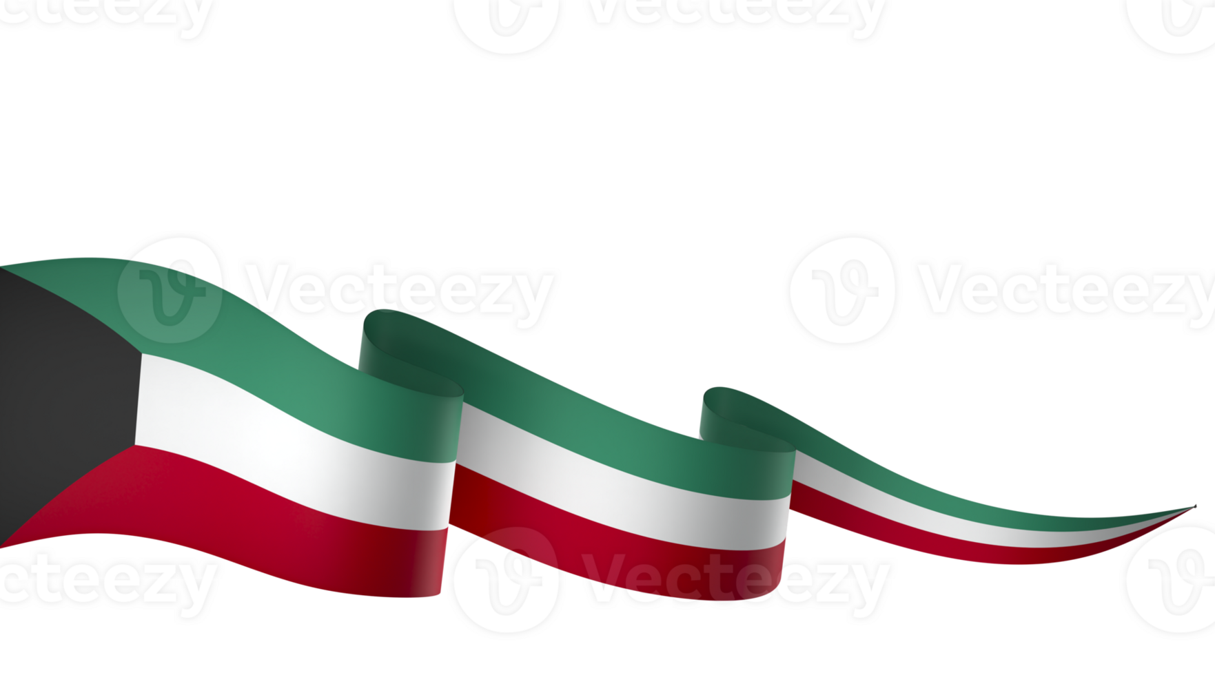Kuwait bandiera elemento design nazionale indipendenza giorno bandiera nastro png
