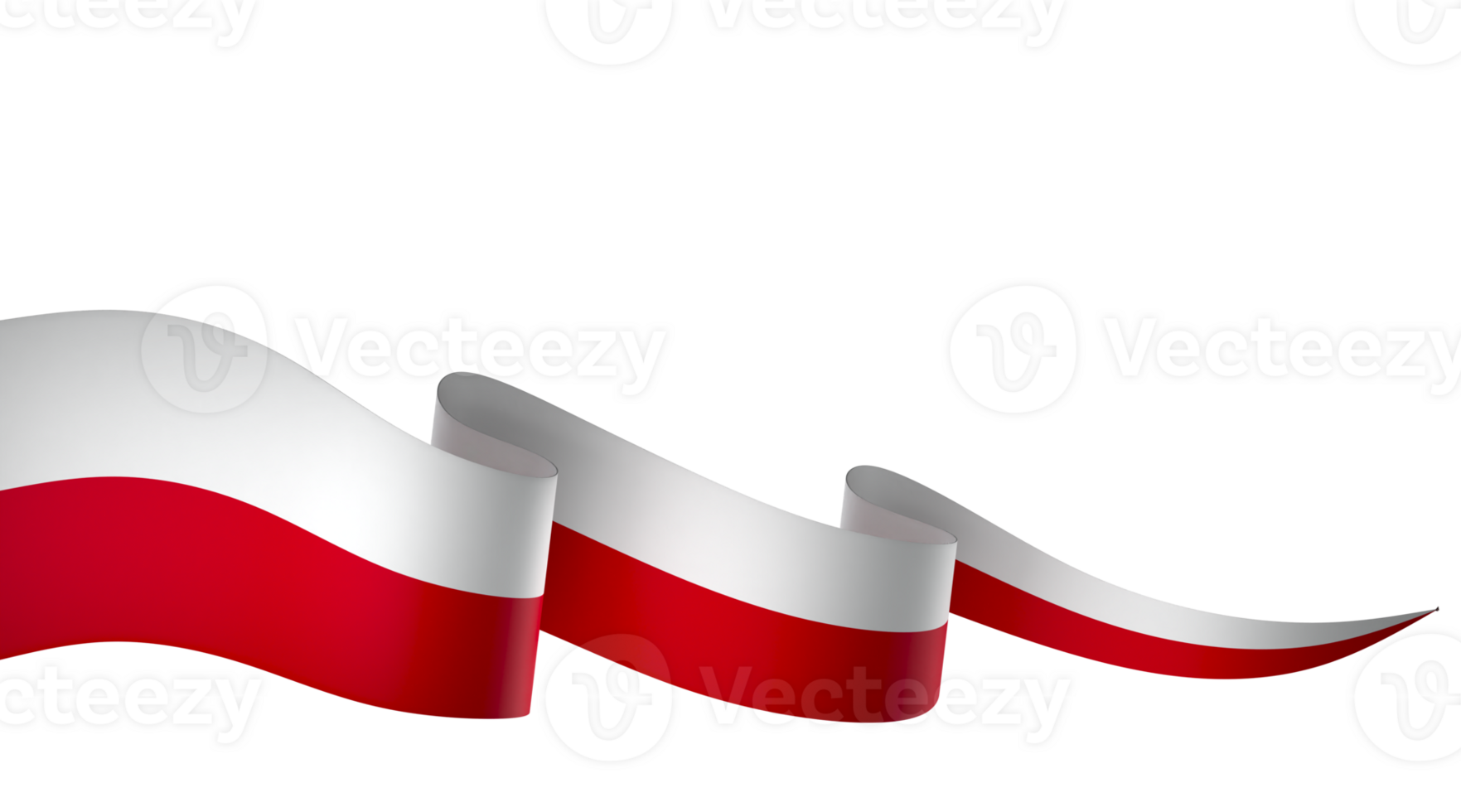 Poland flag element design national independence day banner ribbon png