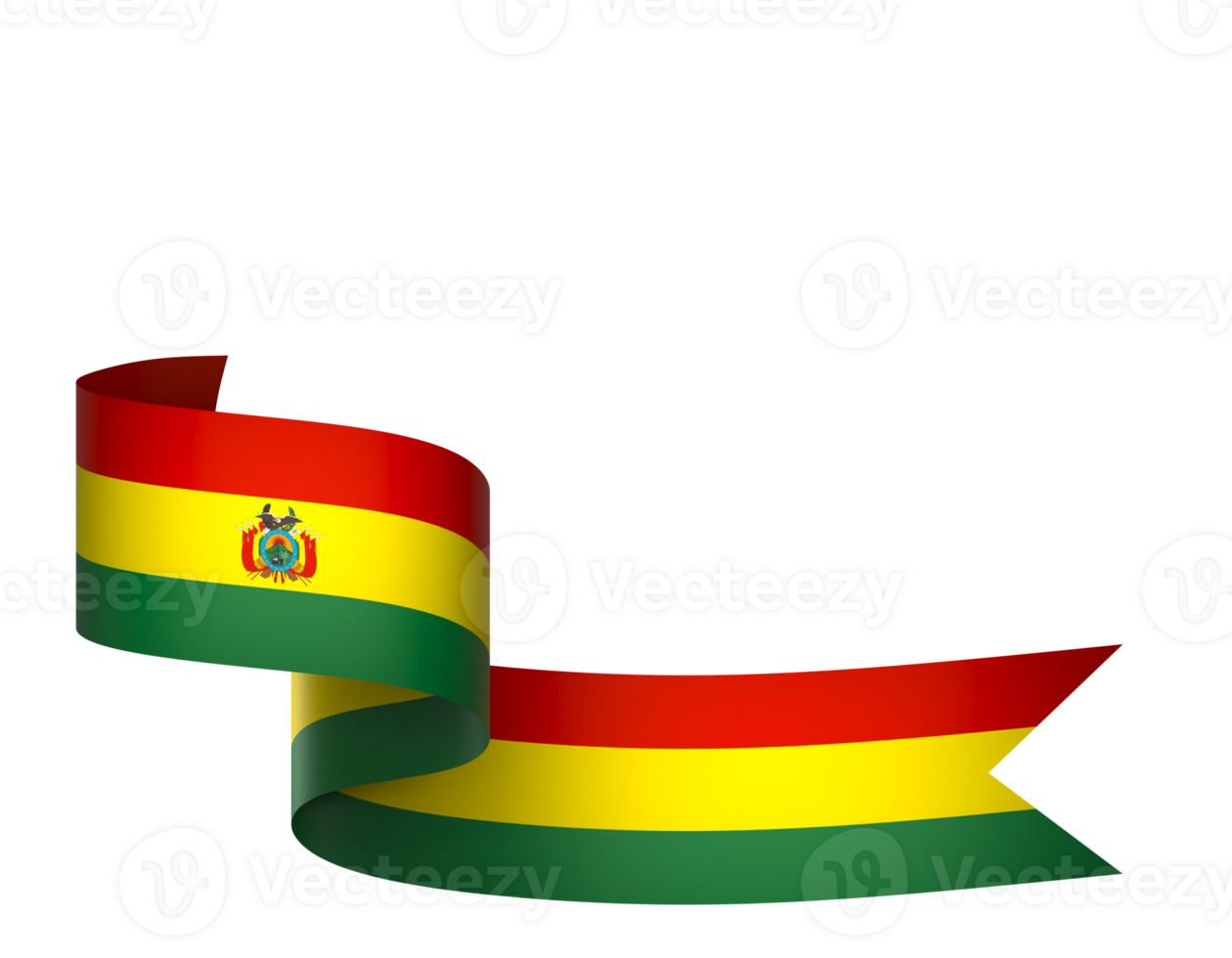 Bolivia flag element design national independence day banner ribbon png