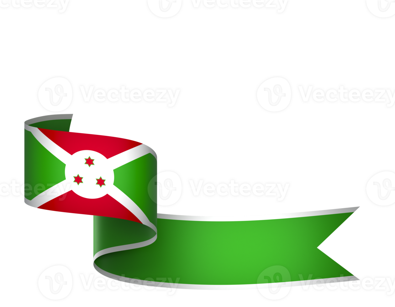 Burundi flag element design national independence day banner ribbon png