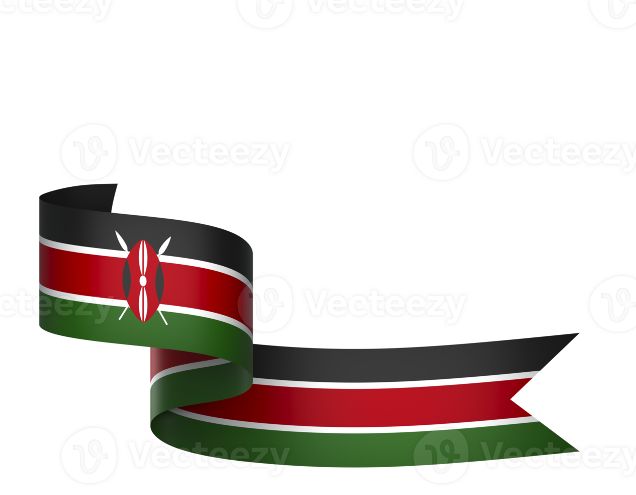 Kenya drapeau élément conception nationale indépendance journée bannière ruban png