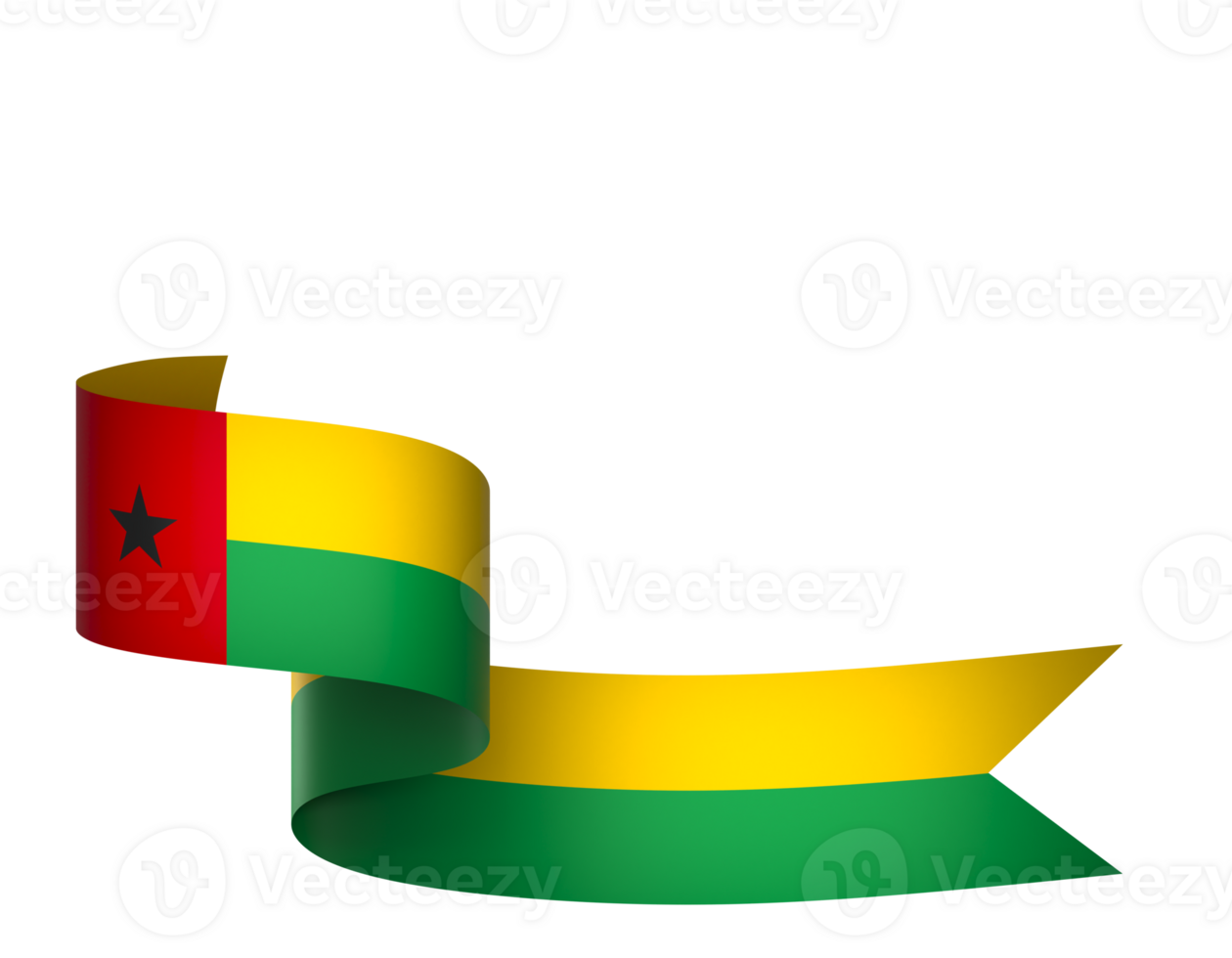 Guinea Bissau flag element design national independence day banner ribbon png
