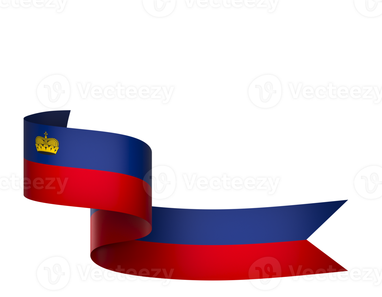 Liechtenstein flag element design national independence day banner ribbon png