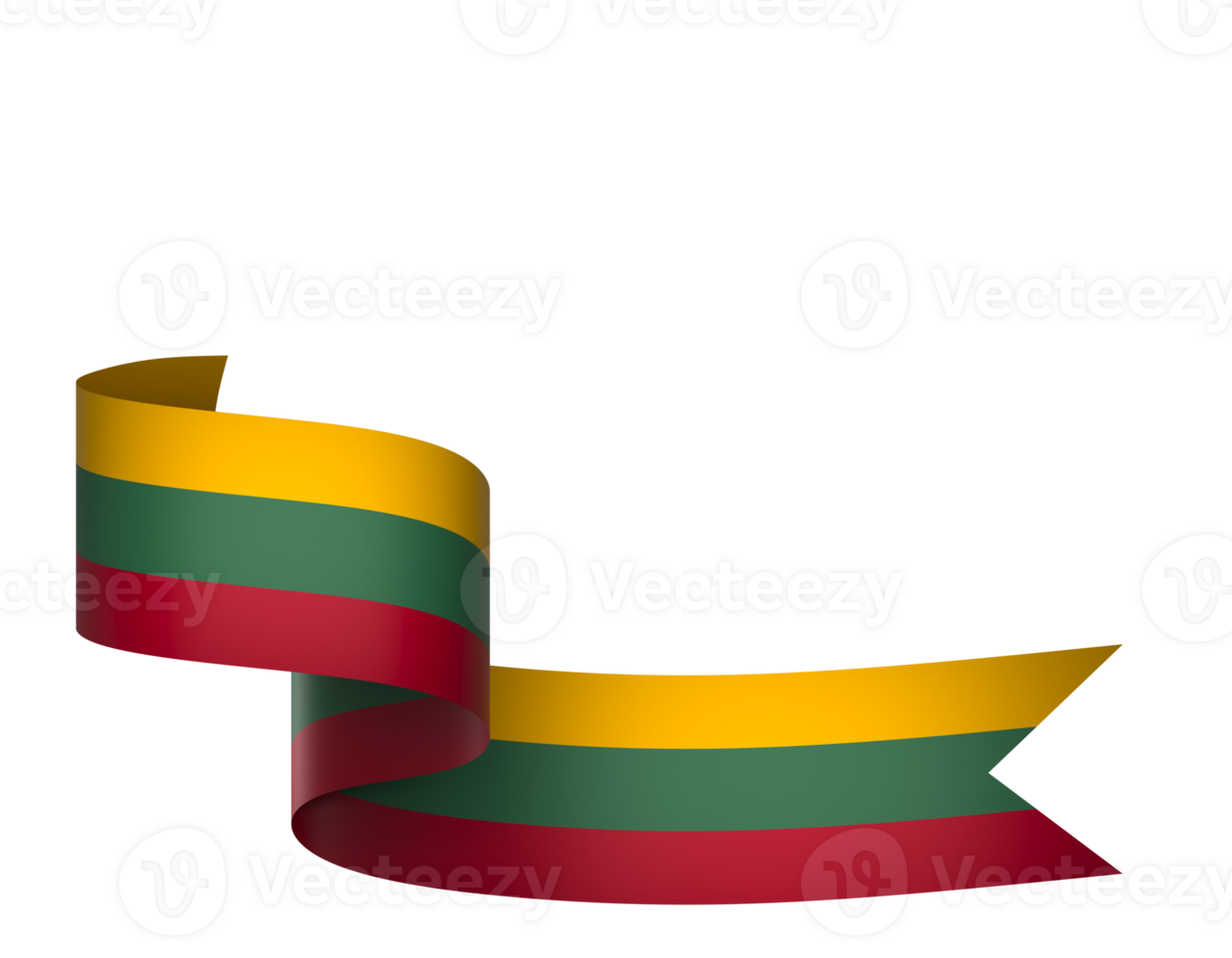 Lithuania flag element design national independence day banner ribbon png