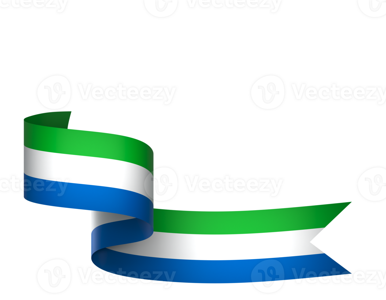 Sierra Leone flag element design national independence day banner ribbon png