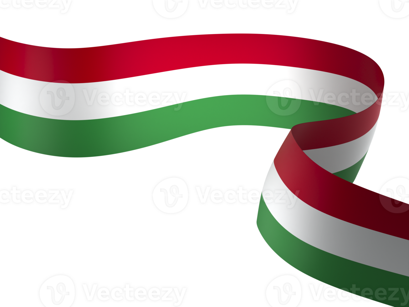 Hungary flag element design national independence day banner ribbon png