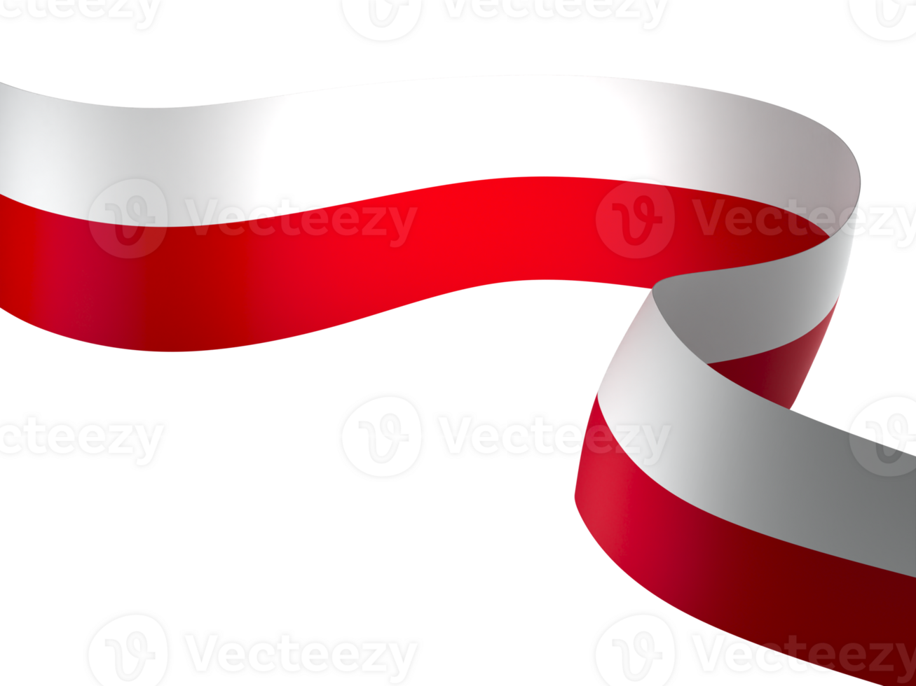 Poland flag element design national independence day banner ribbon png