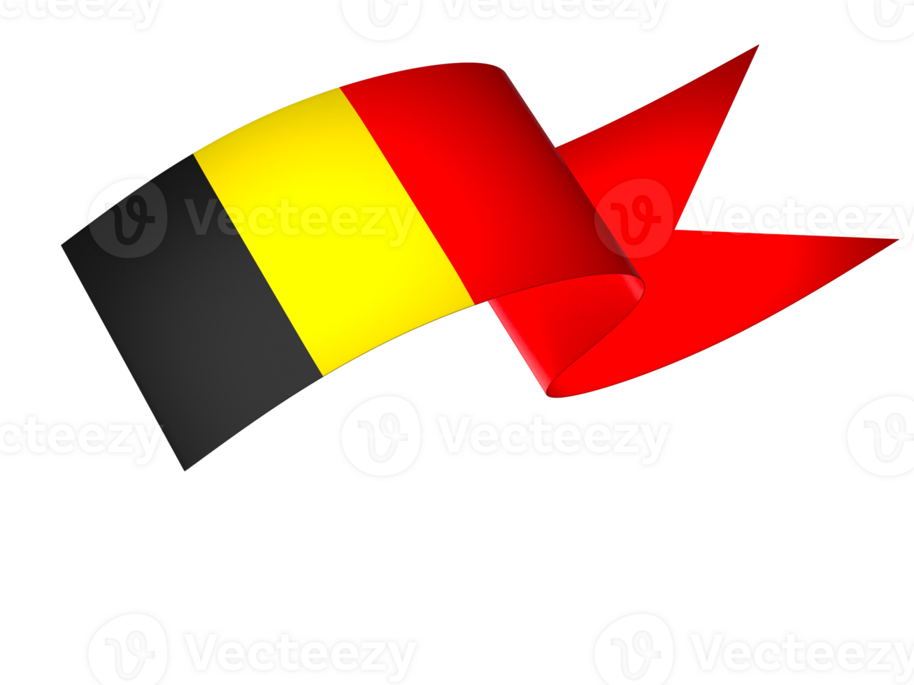 Belgium flag element design national independence day banner ribbon png