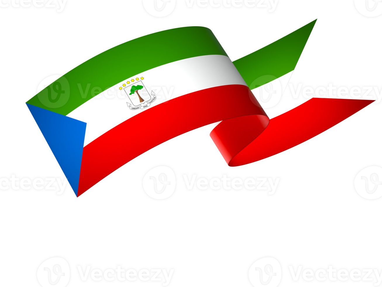 Equatorial Guinea flag element design national independence day banner ribbon png