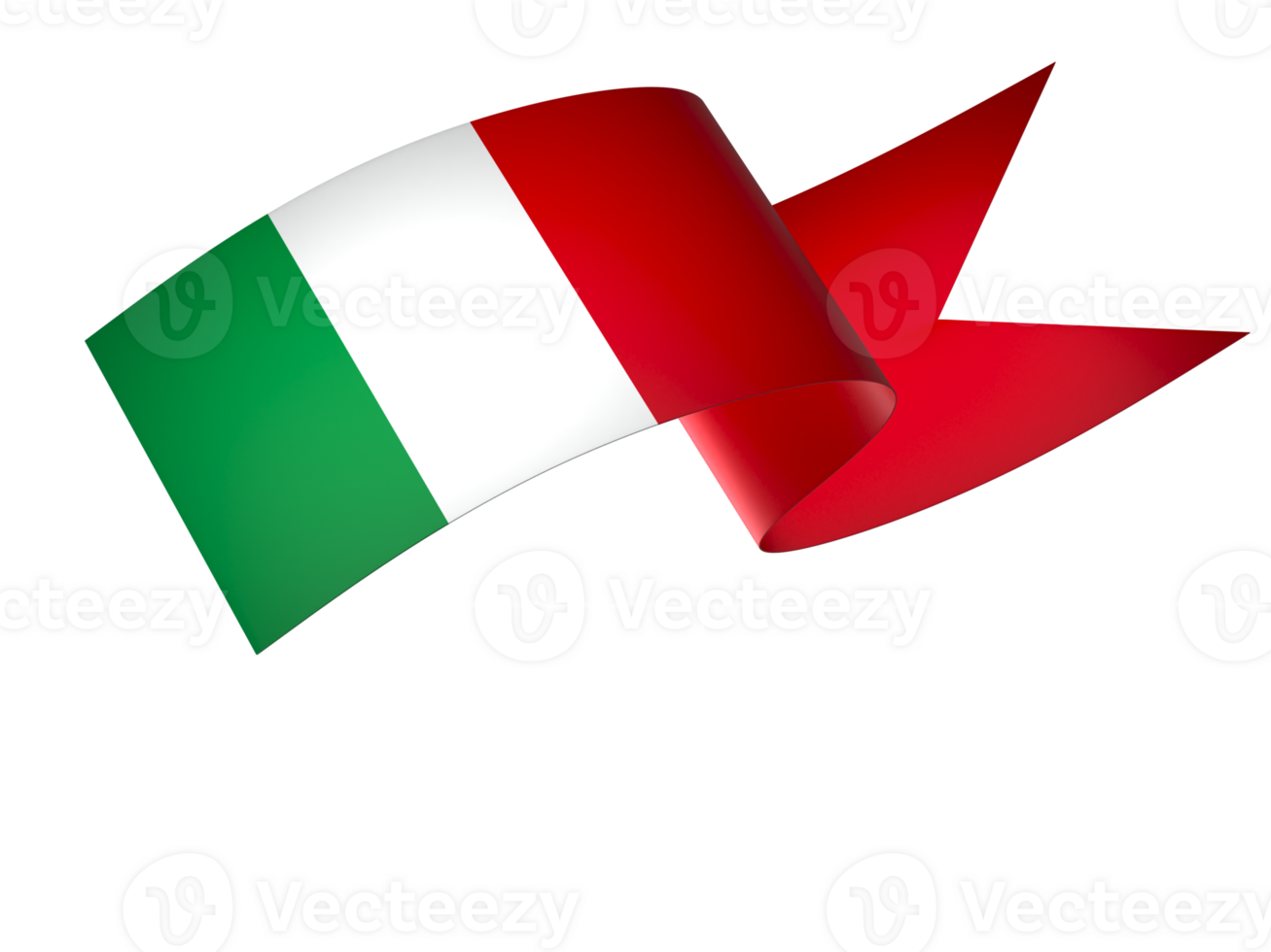 Italia bandiera elemento design nazionale indipendenza giorno bandiera nastro png