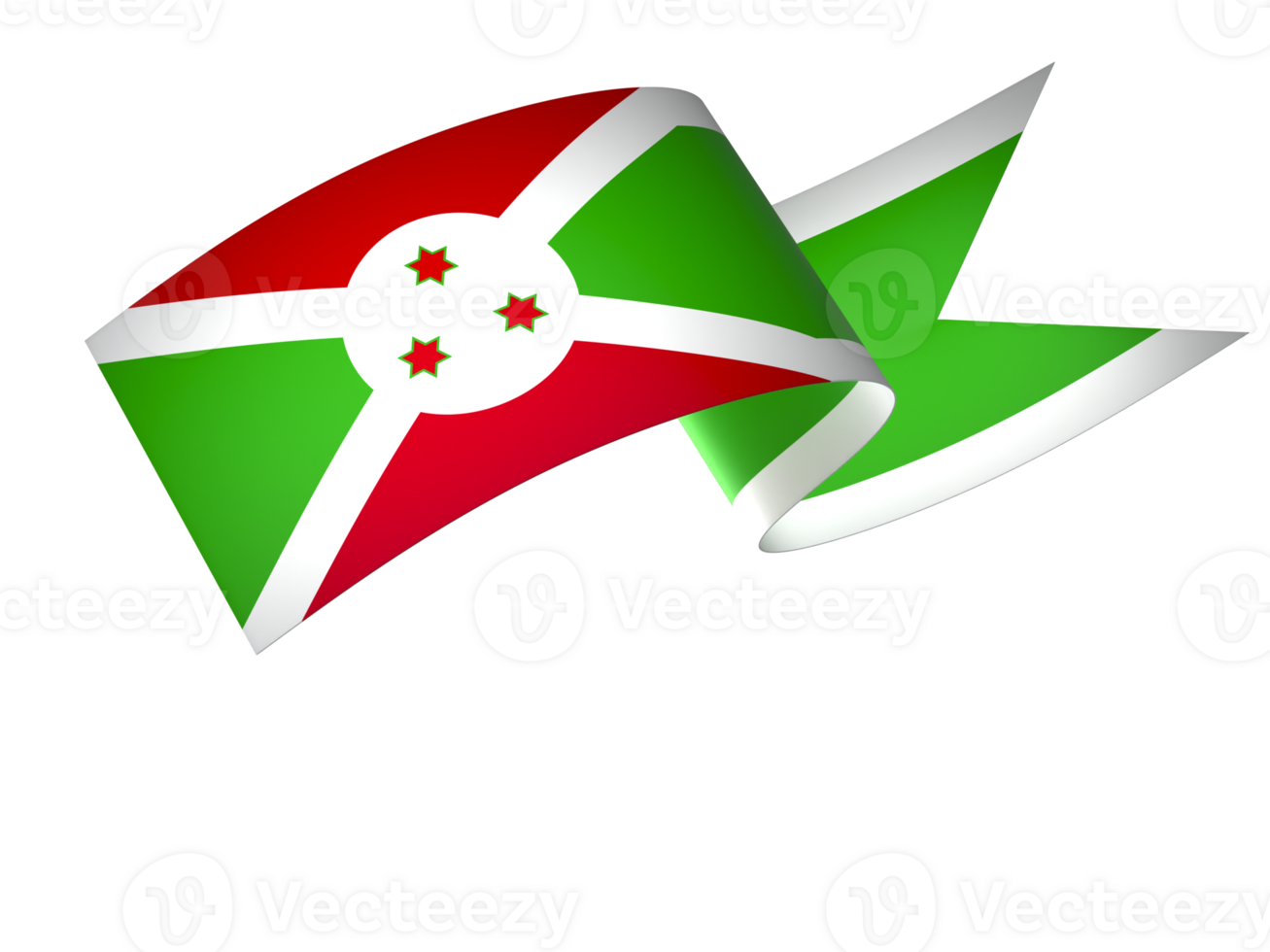 Burundi Flagge Element Design National Unabhängigkeit Tag Banner Band png