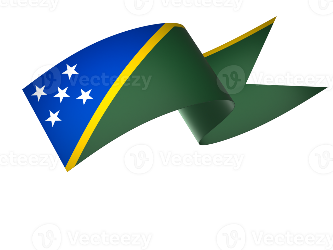 Solomon Islands flag element design national independence day banner ribbon png