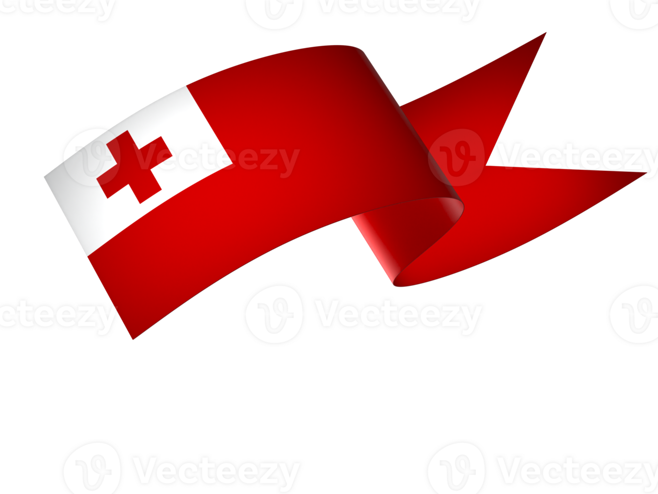 Tonga flag element design national independence day banner ribbon png