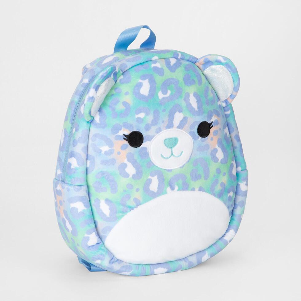 bandolera unicornio Mensajero niños bolso almacenamiento billetera bolso bolso bebé muchachas aislado en un blanco antecedentes. cremallera y hombro correas lona colegio mochila. parte superior vista. foto