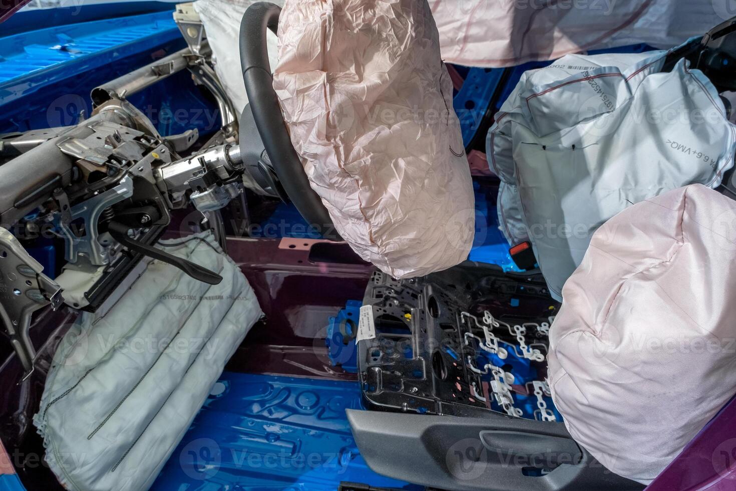 Safety air bags in car photo