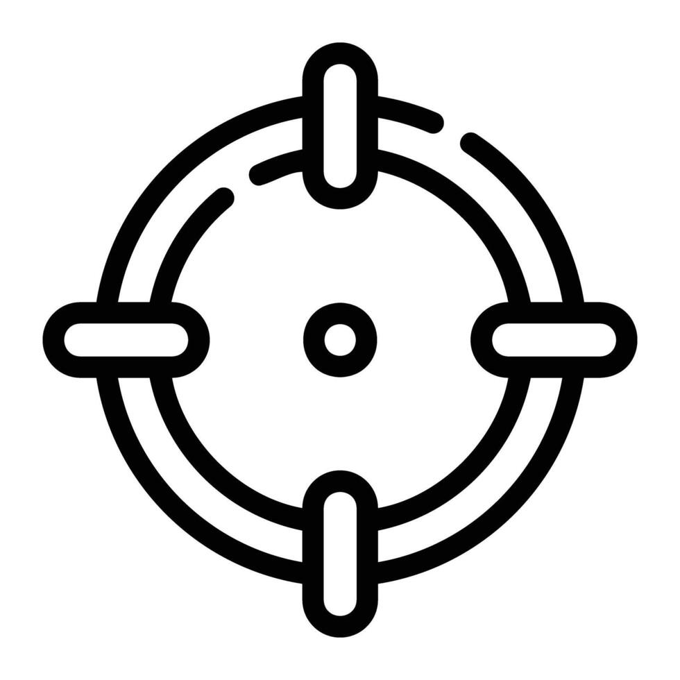 aim Line Icon Background White 38252959 Vector Art at Vecteezy