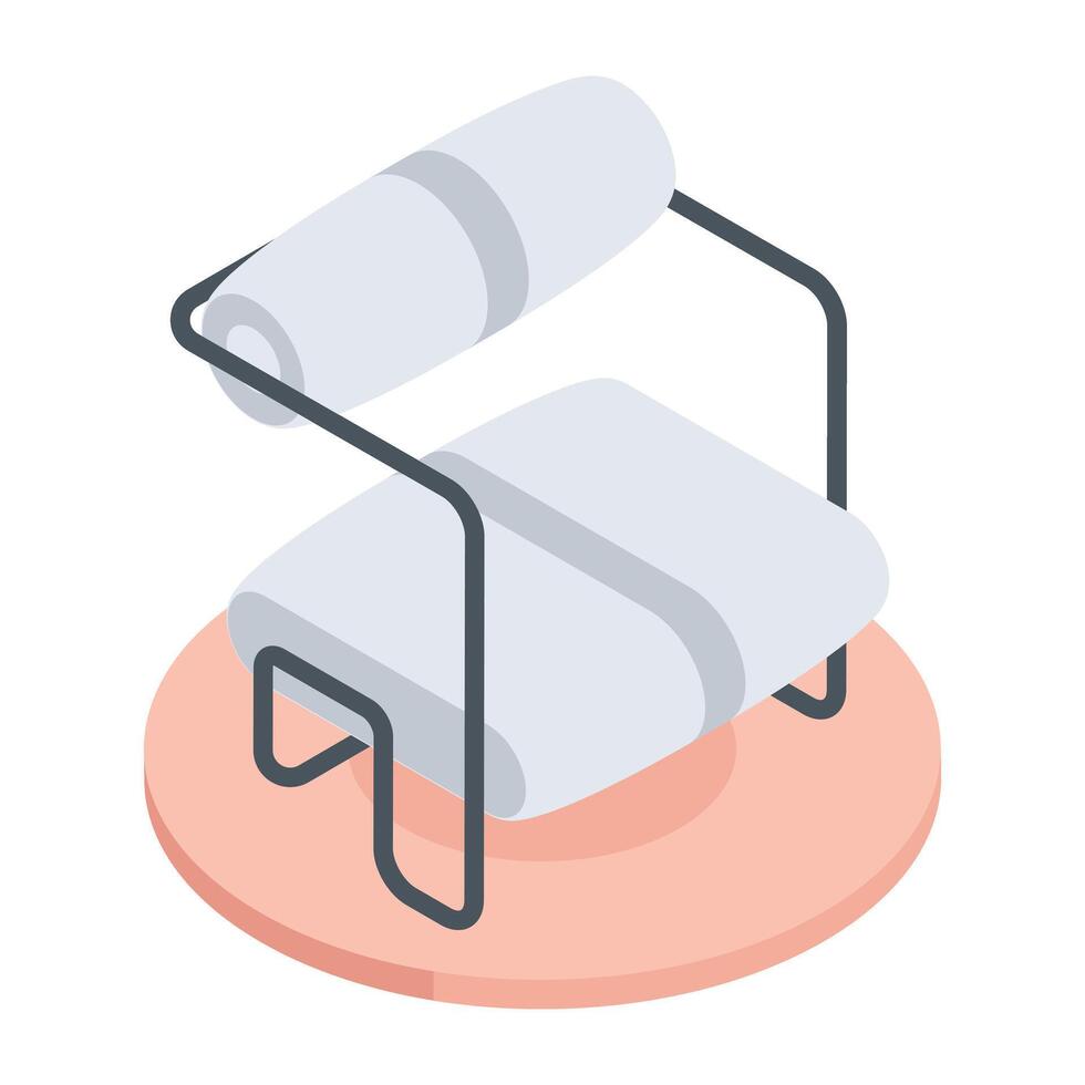 Room Furniture Isometric Icon vector