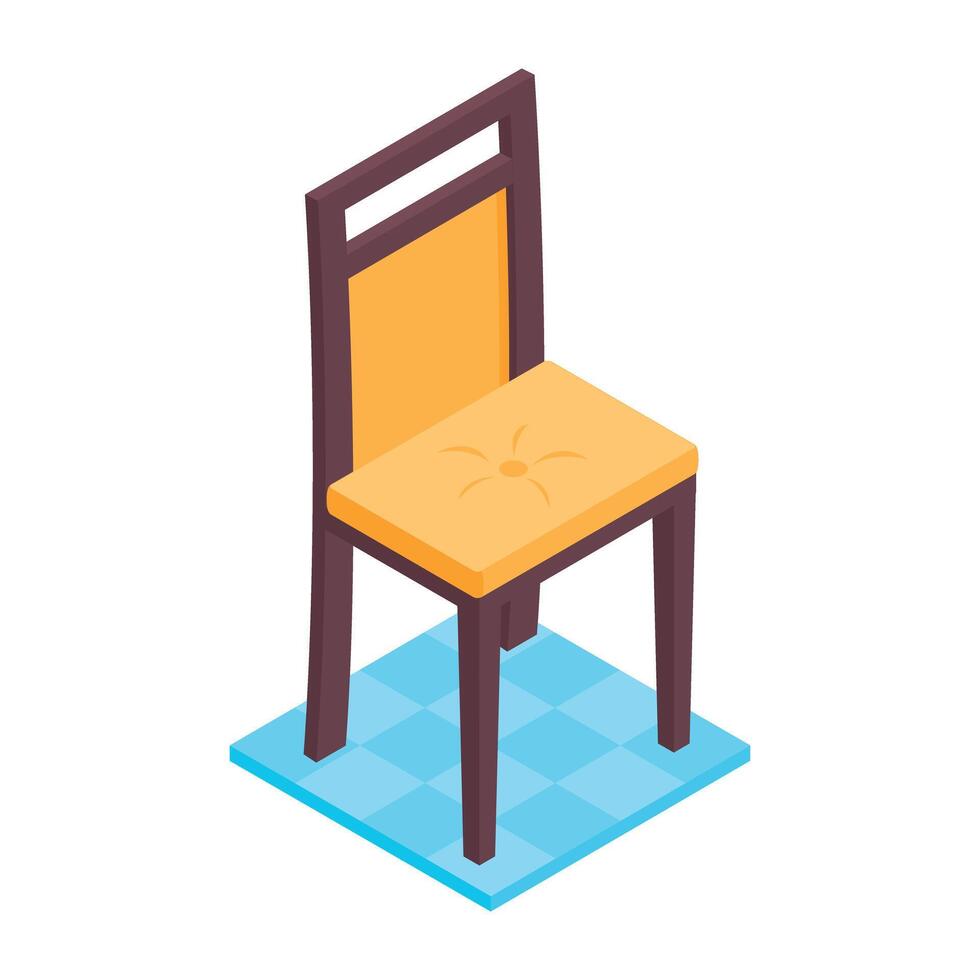 oficina y hogar mueble isométrica icono vector