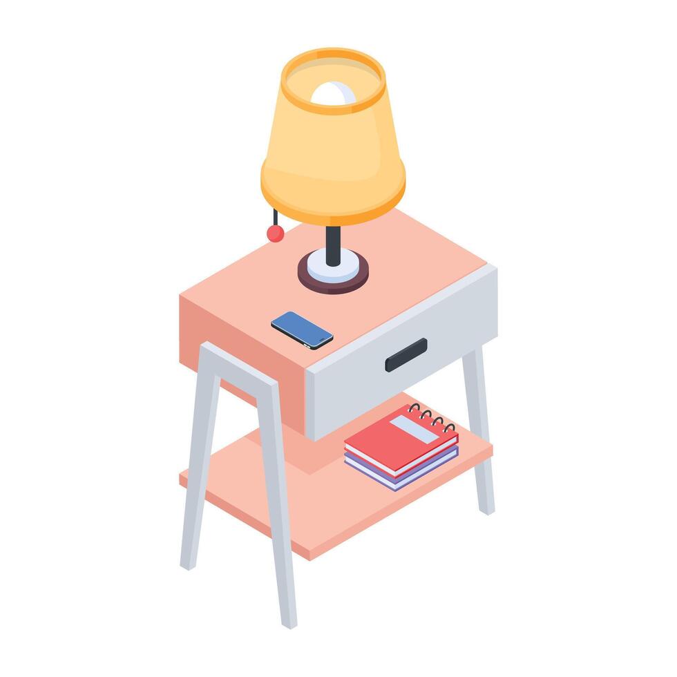Modern Furniture Isometric Icon vector