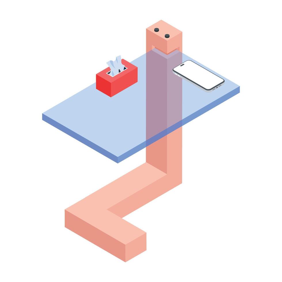 Room Furniture Isometric Icon vector