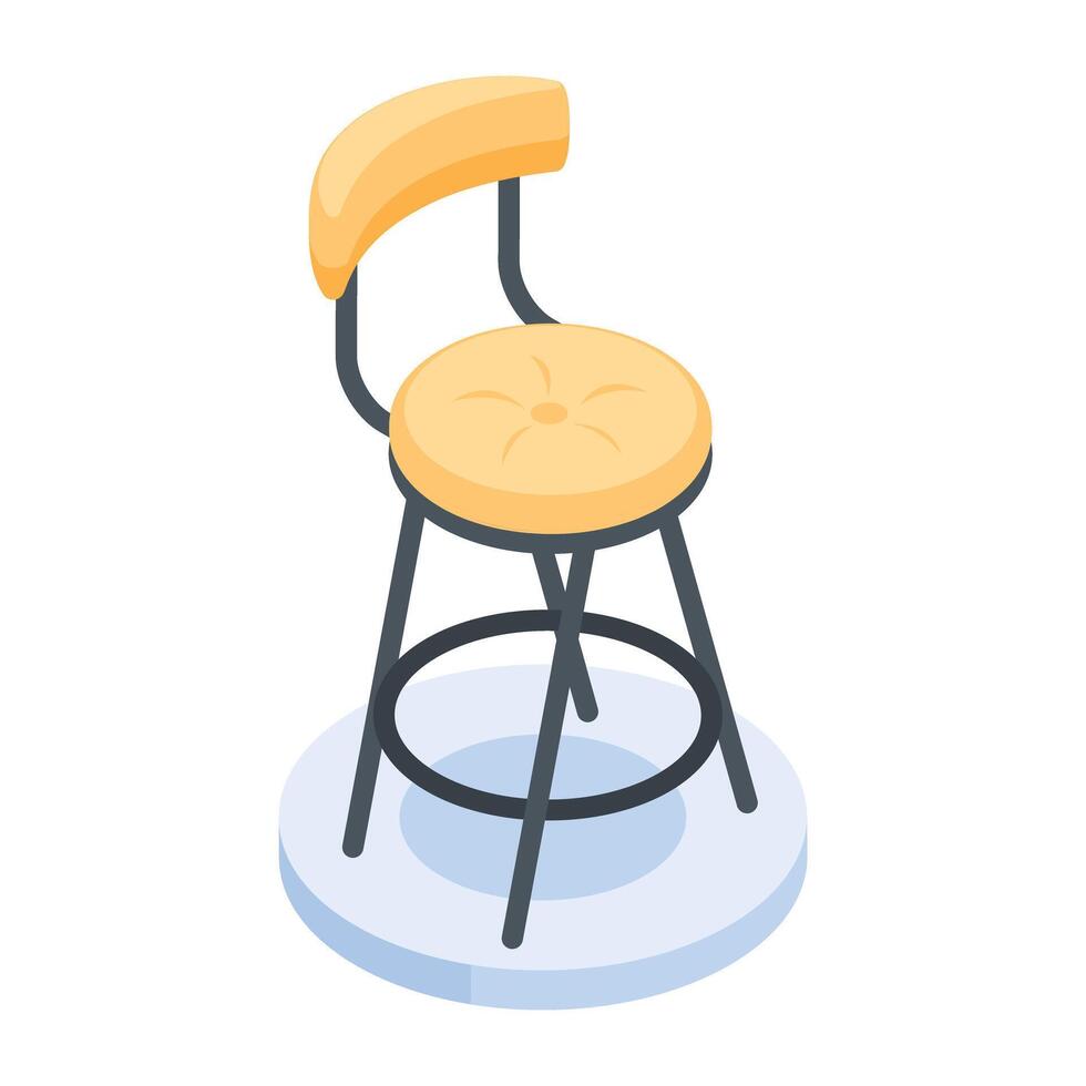 Room Furniture Isometric Icon vector