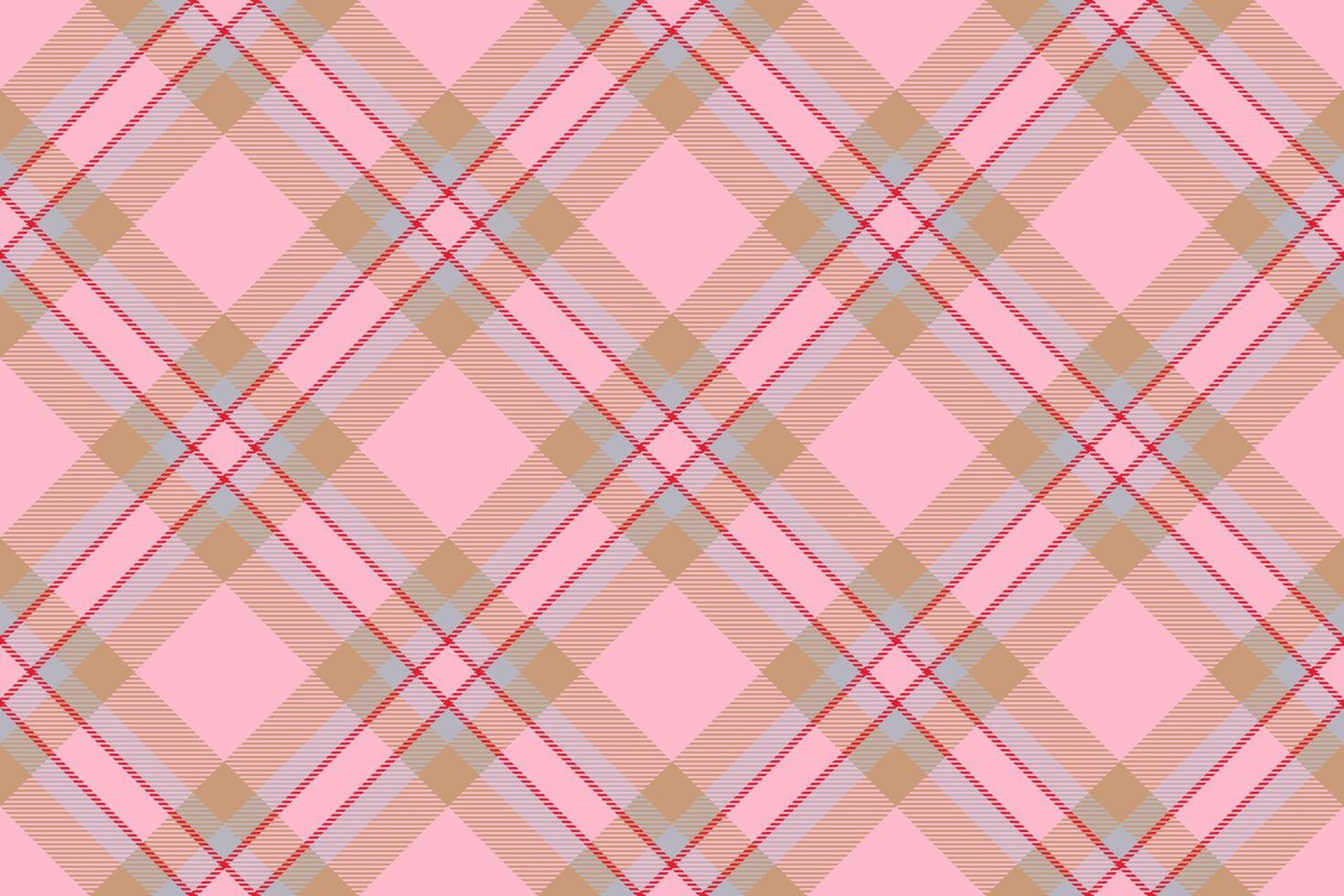 Tartan plaid background, diagonal check seamless pattern. Vector fabric texture for textile print, wrapping paper, gift card, wallpaper.
