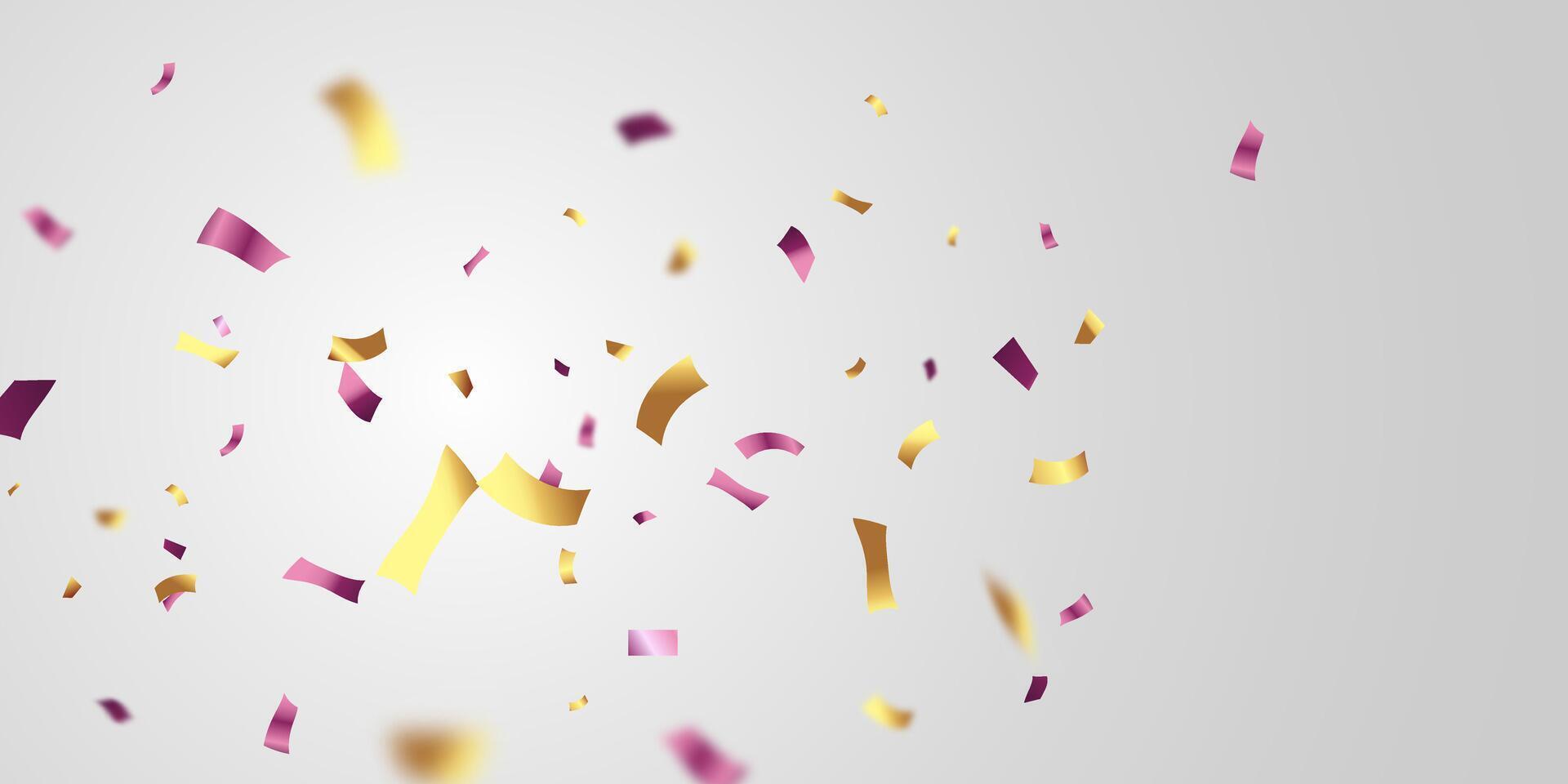 colorful confetti background for festival decoration vector illustration