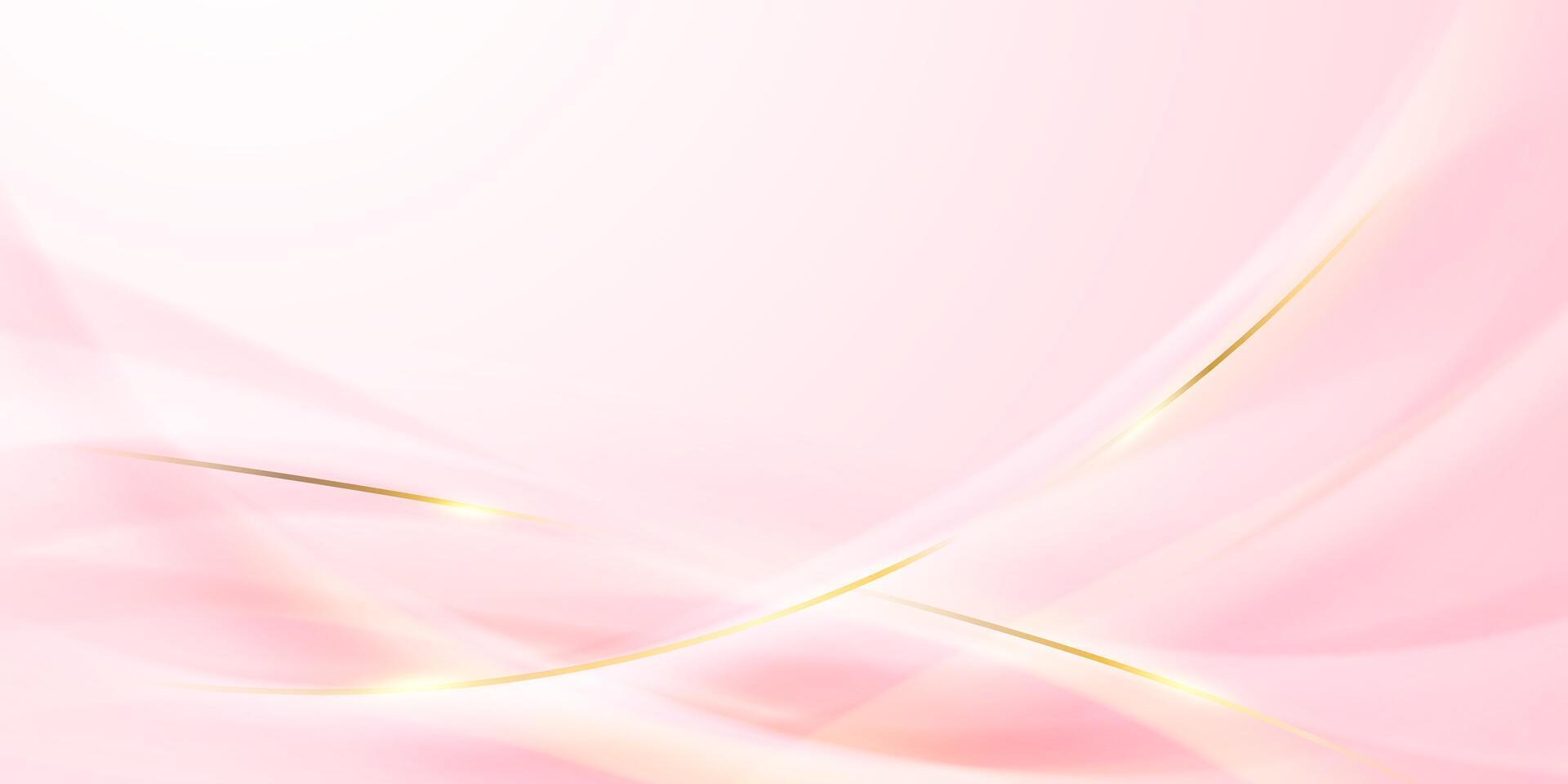 rosado resumen antecedentes con lujo dorado elementos vector ilustración