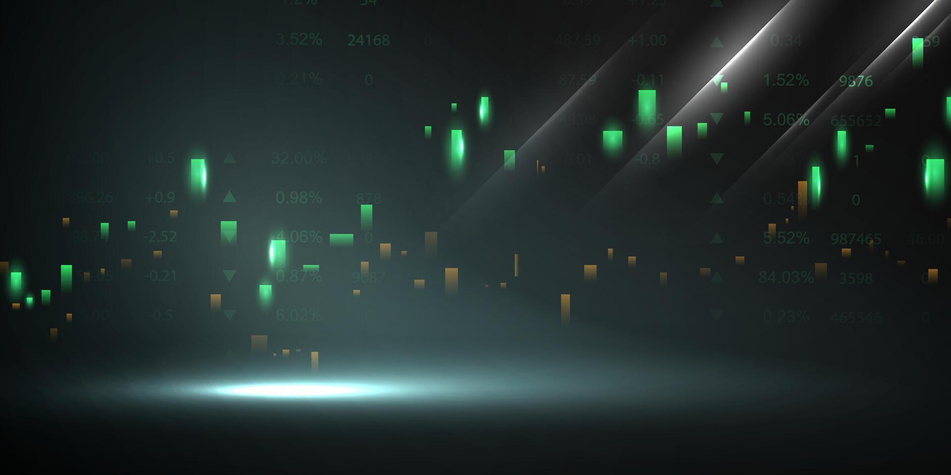 business vector illustration design Stock market charts or Forex trading charts for business and finance ideas.