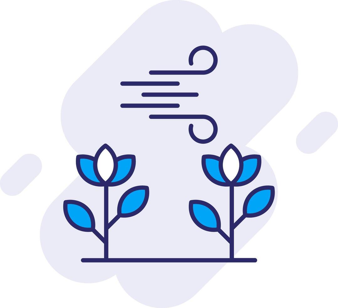Photosynthesis Line Filled Backgroud Icon vector