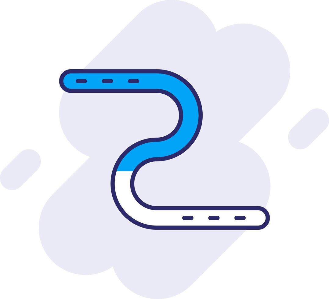 Earthworm Line Filled Backgroud Icon vector
