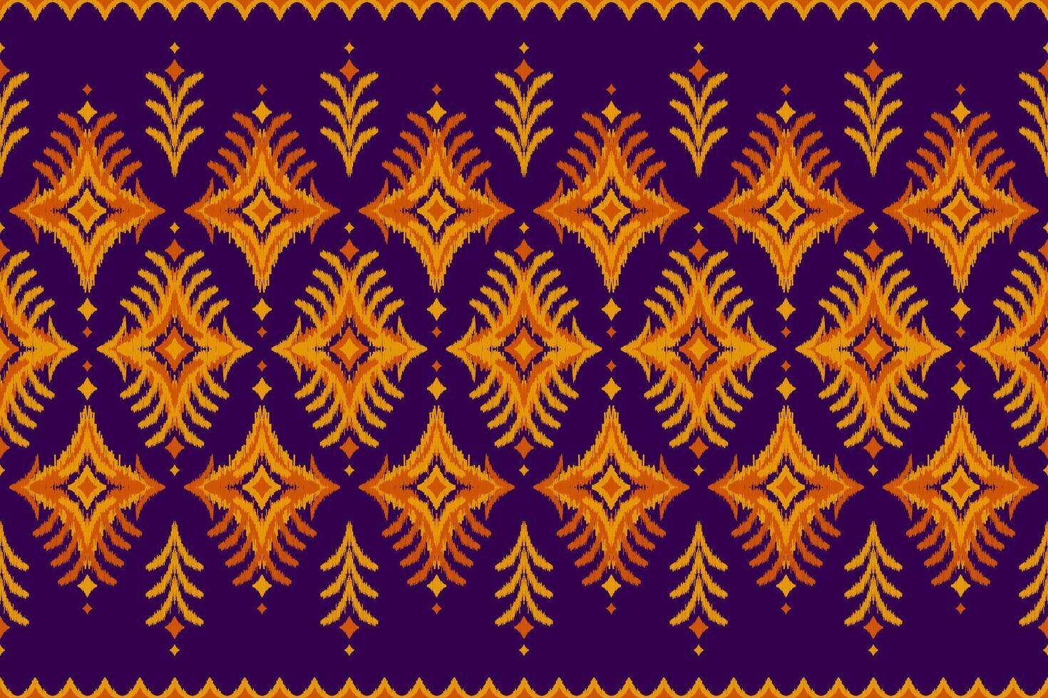 Carpet ethnic ikat art. Seamless pattern in tribal. Aztec geometric ornament print. vector