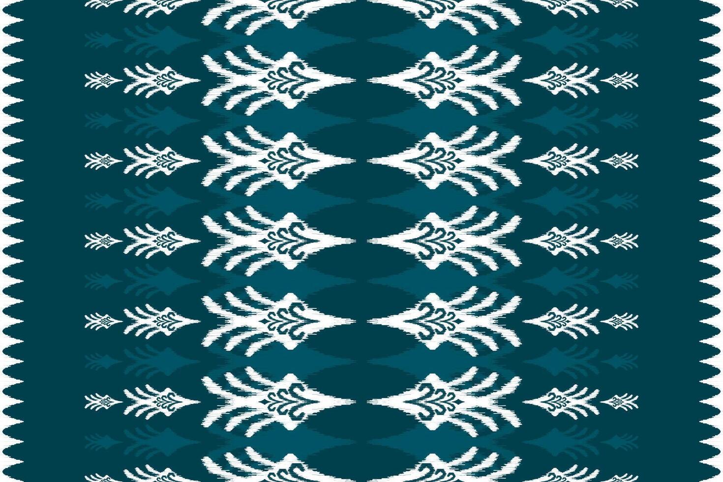 étnico ikat sin costura modelo tradicional. alfombra tribal estilo. azteca ornamento impresión. vector