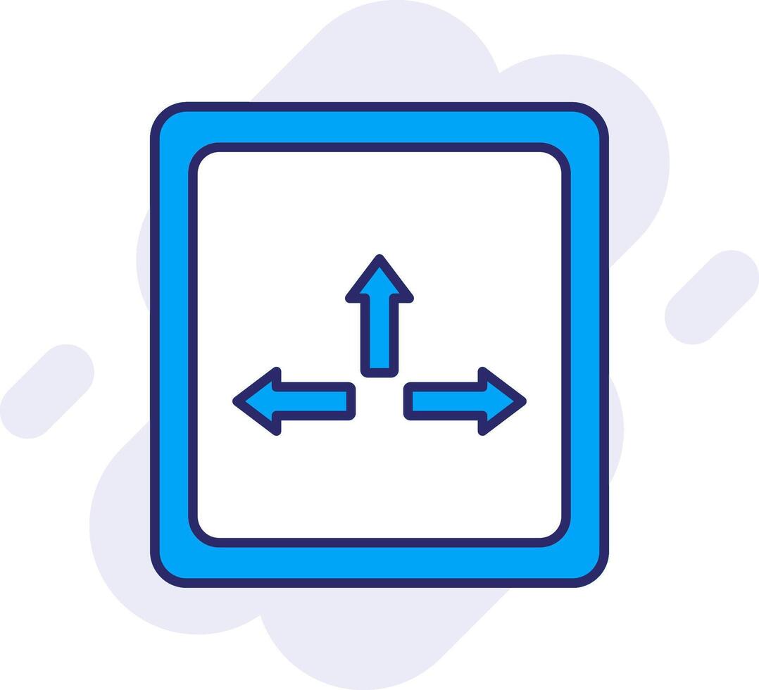 Resize Line Filled Backgroud Icon vector