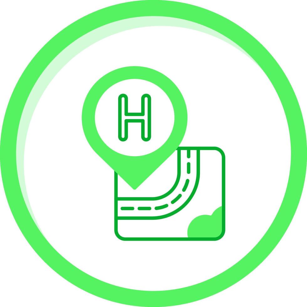 Hospital Green mix Icon vector