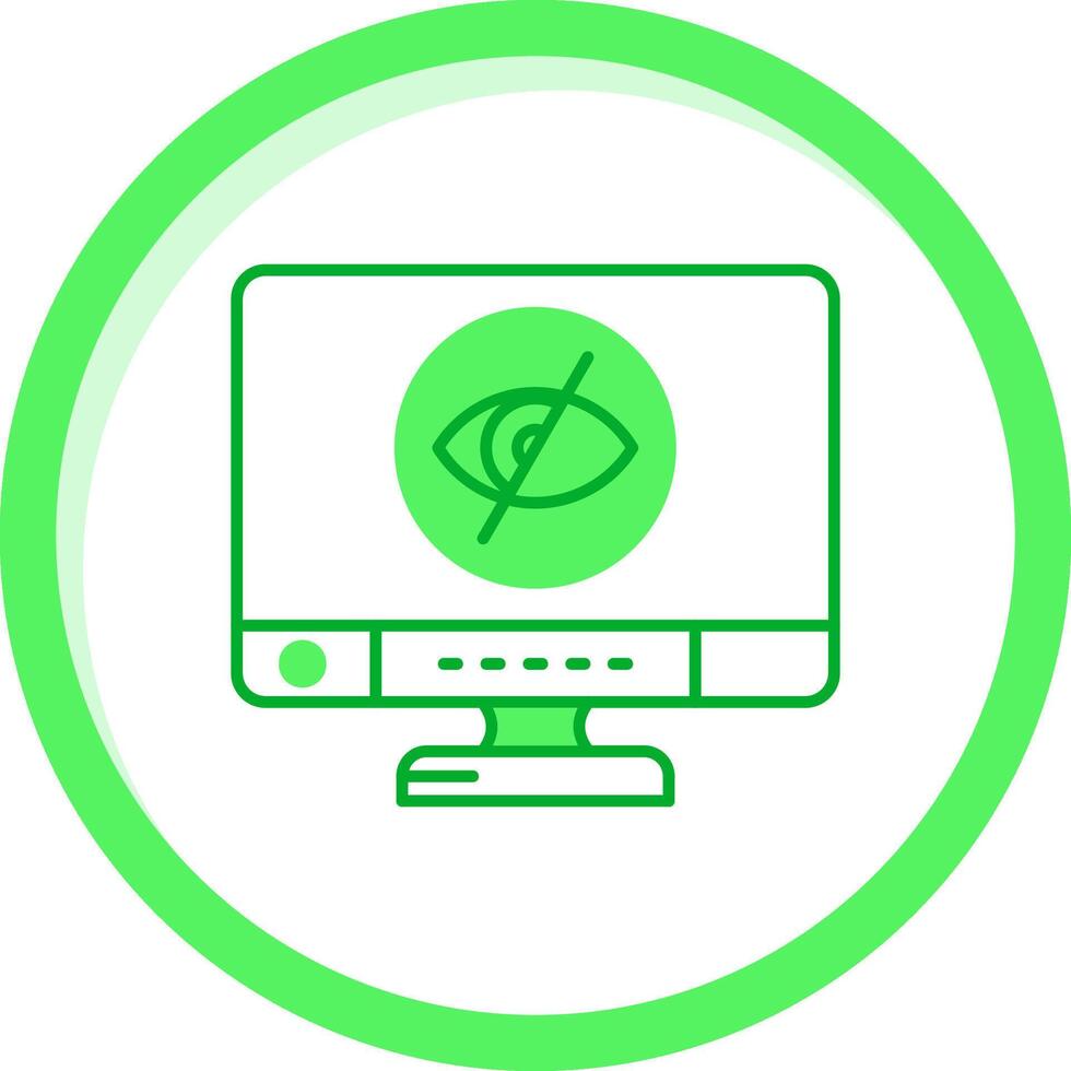 Disabled Green mix Icon vector
