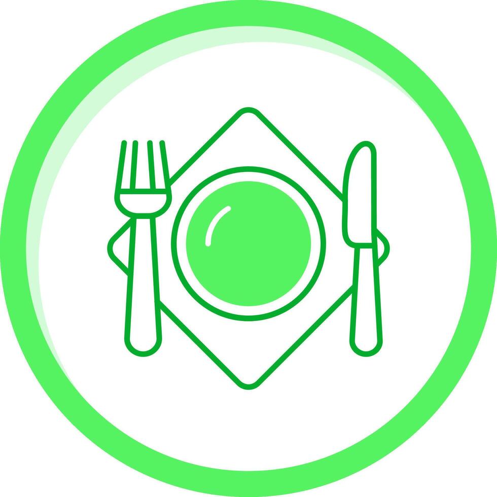 Cutlery Green mix Icon vector