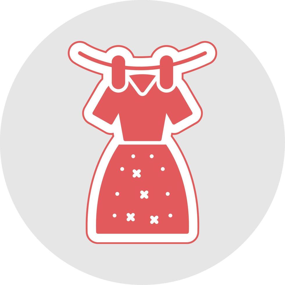 Pattern cloth Glyph Multicolor Sticker Icon vector