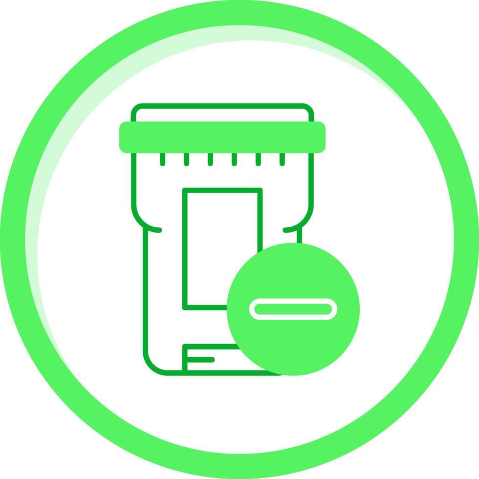 Delete Green mix Icon vector
