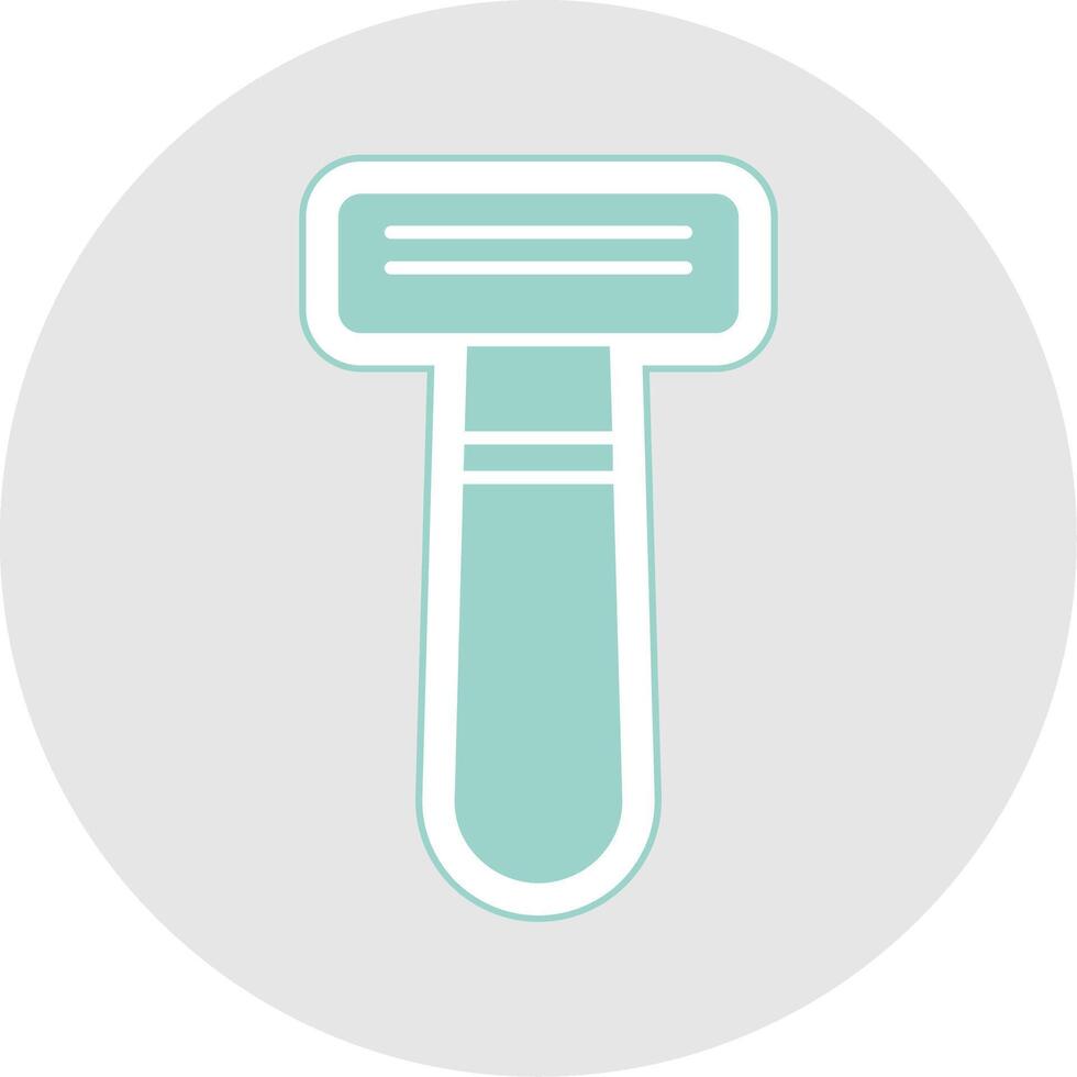 Shaving Razor Glyph Multicolor Sticker Icon vector