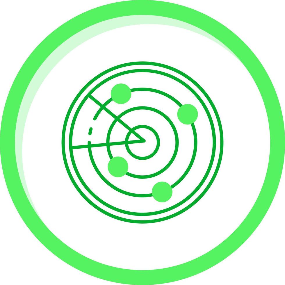 Radar Green mix Icon vector