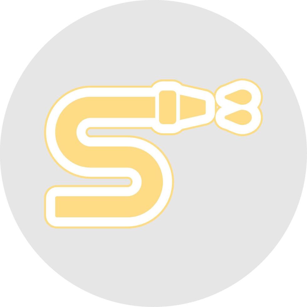 Water Hose Glyph Multicolor Sticker Icon vector