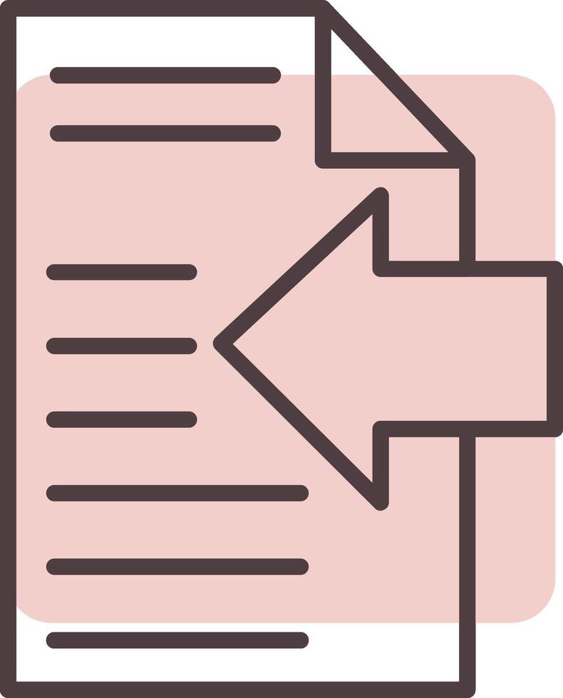 Import Line  Shape Colors Icon vector