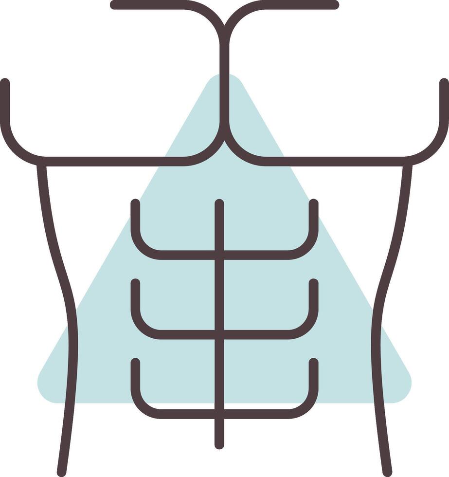 Six Pack Line  Shape Colors Icon vector