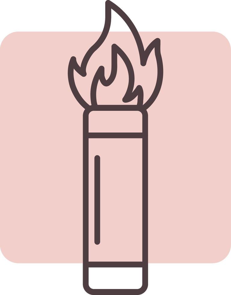 Flare Line  Shape Colors Icon vector