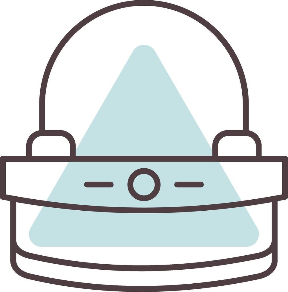 Clutch Line  Shape Colors Icon vector